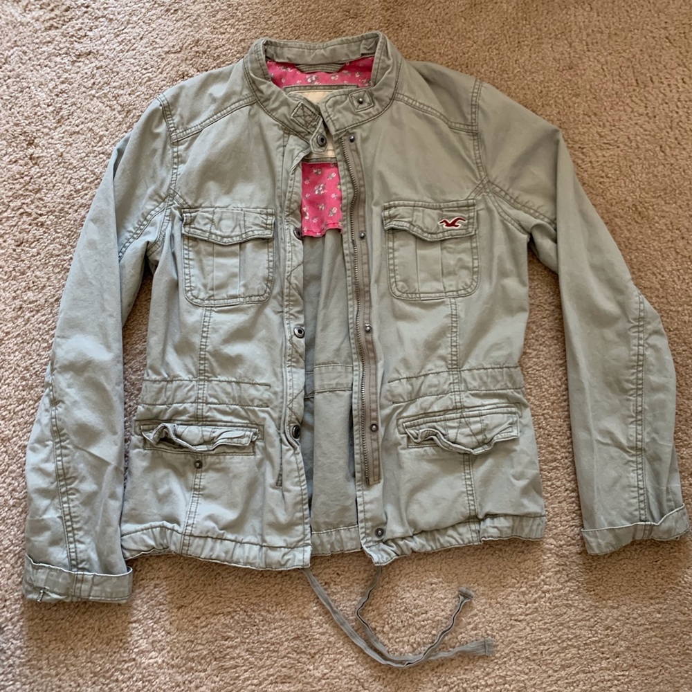 Hollister Co. Utility Jacket Light Green sz L
